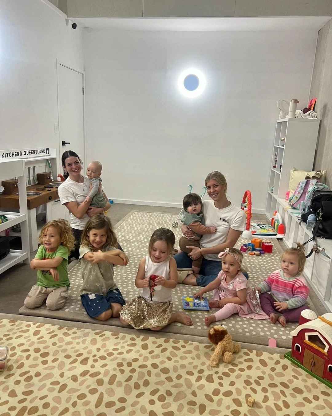 👶✨ 7 happy children and 7 happy parents making the most of our staffed kids room.

Our beautiful staff do a wonderful job keeping the little ones safe, happy and entertained while their parents get things done upstairs in our co-working space. 🩶

T