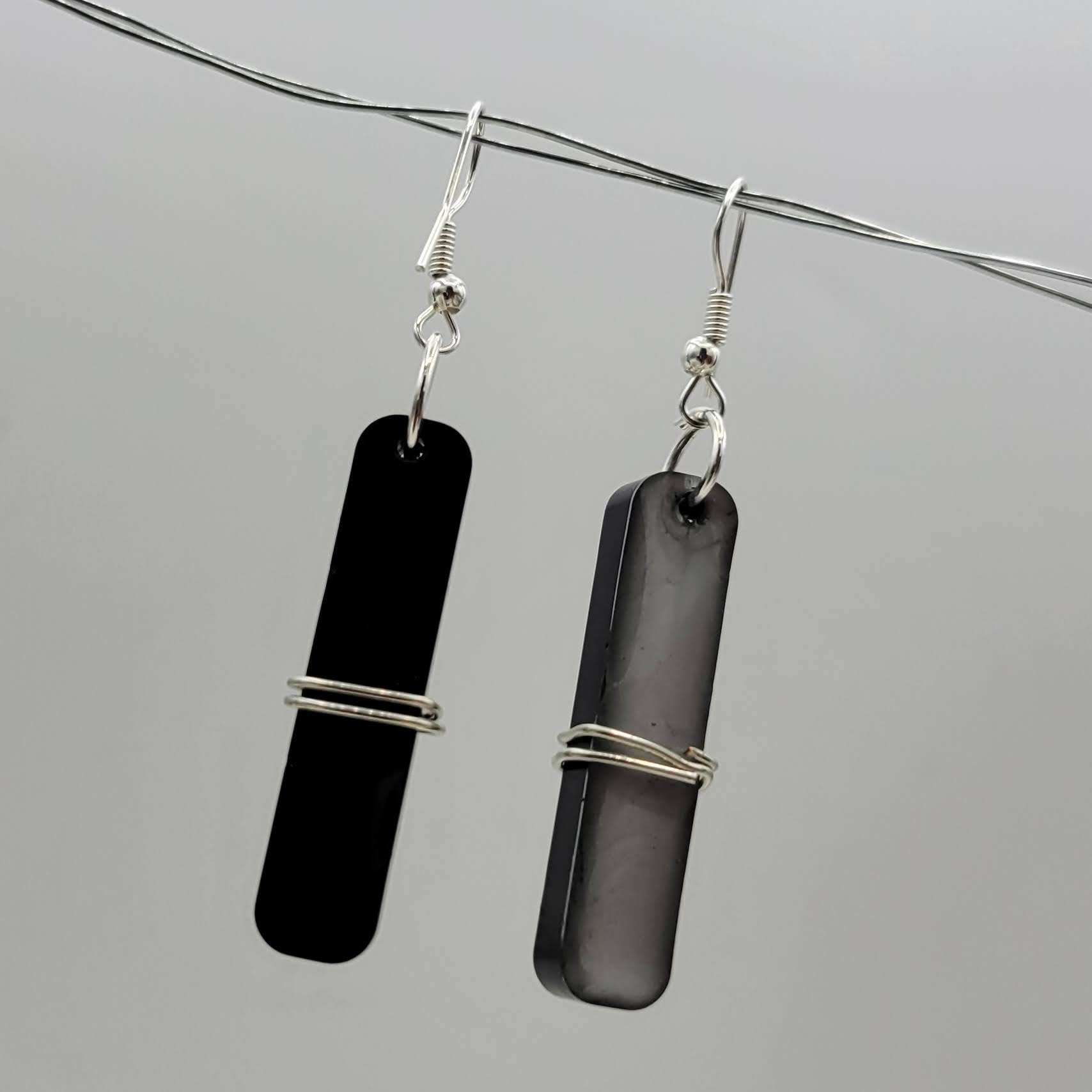 Black & Silver Earrings