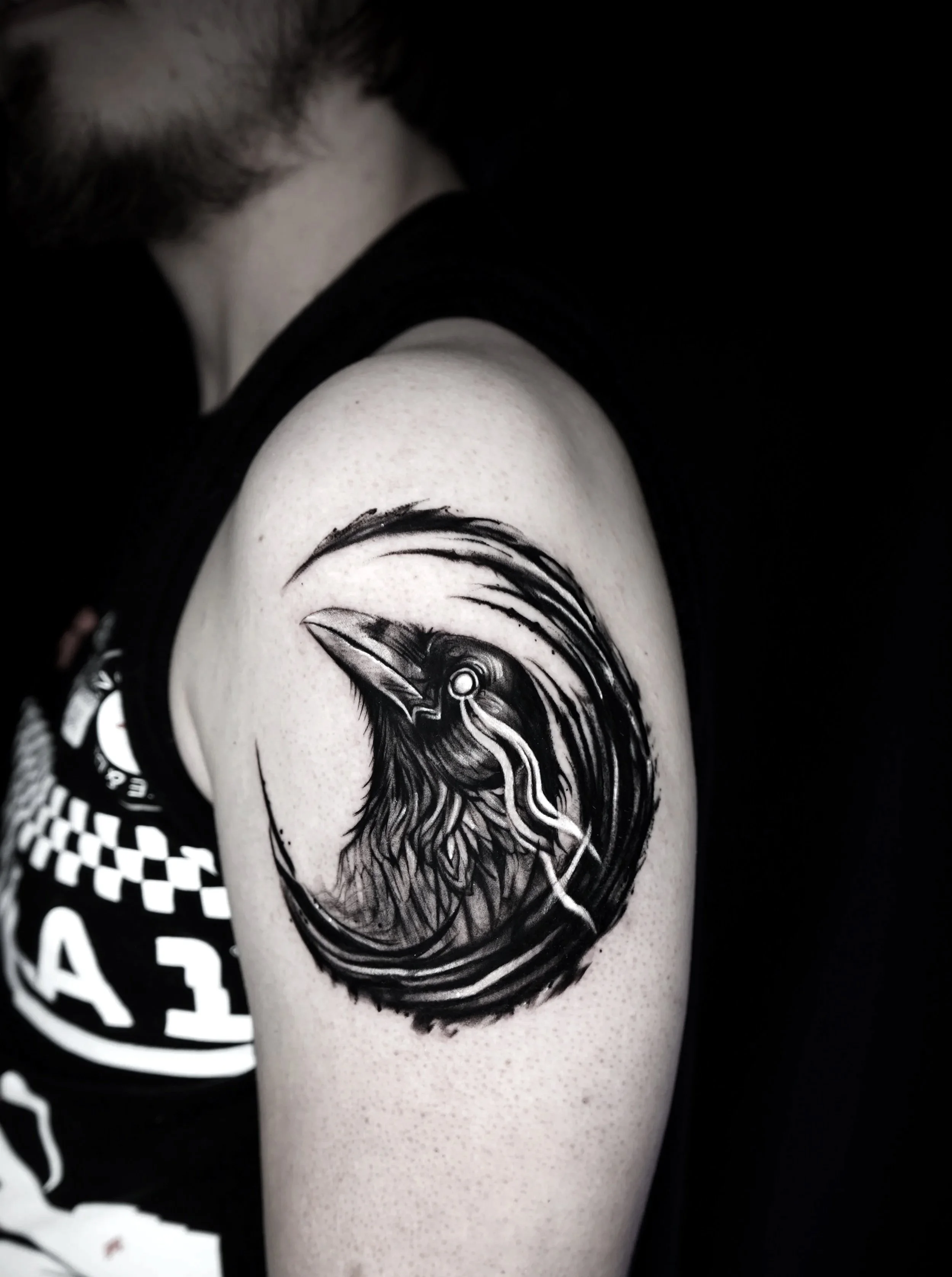 Raven Dark work Tattoo