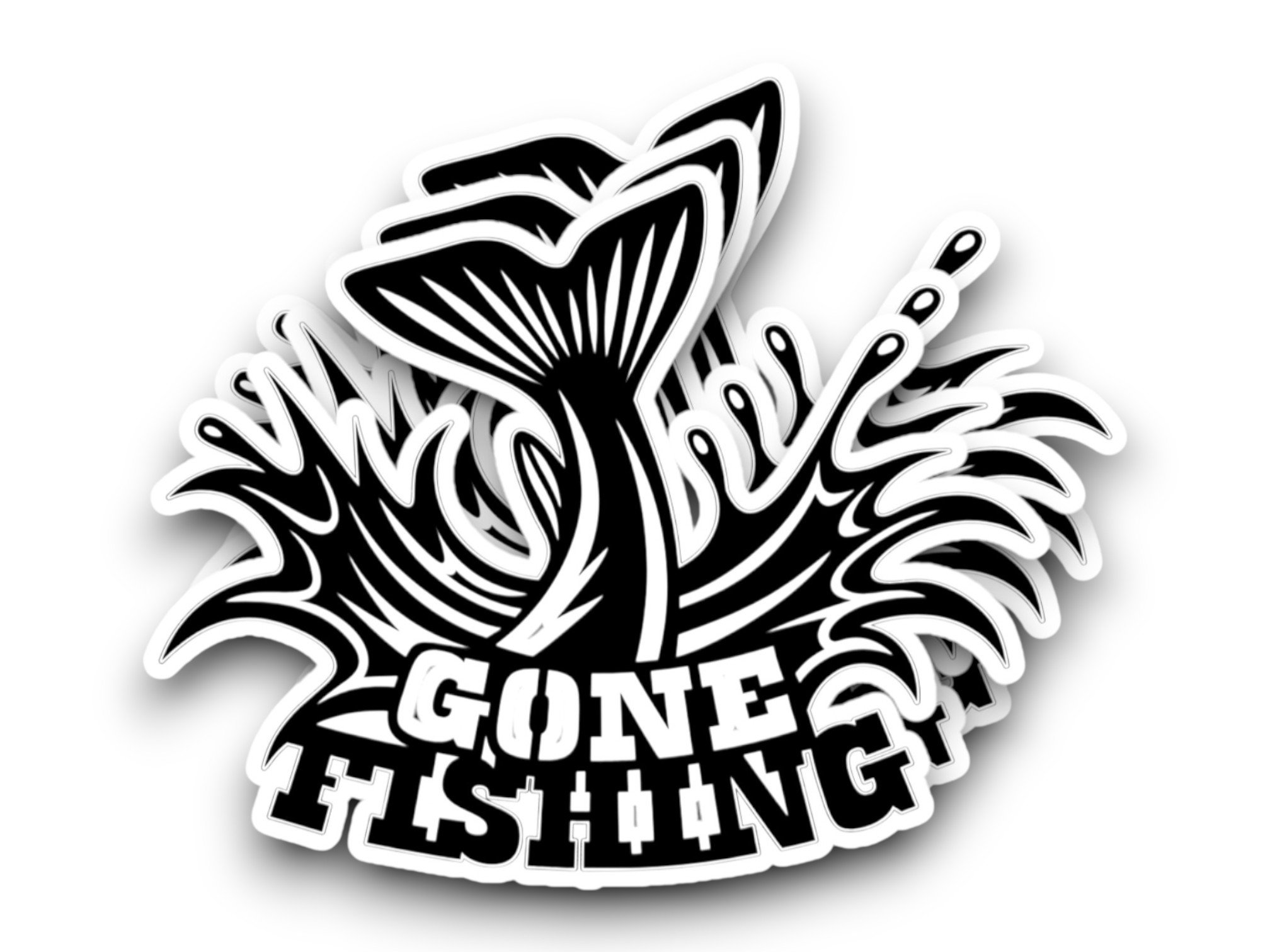 Gone Fishing Sticker