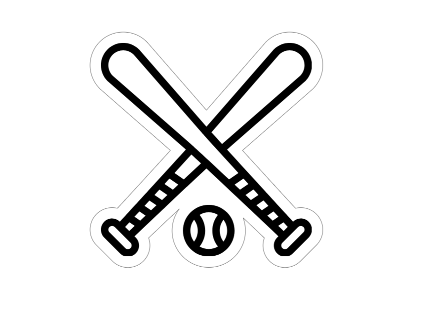 Baseball Bat sticker