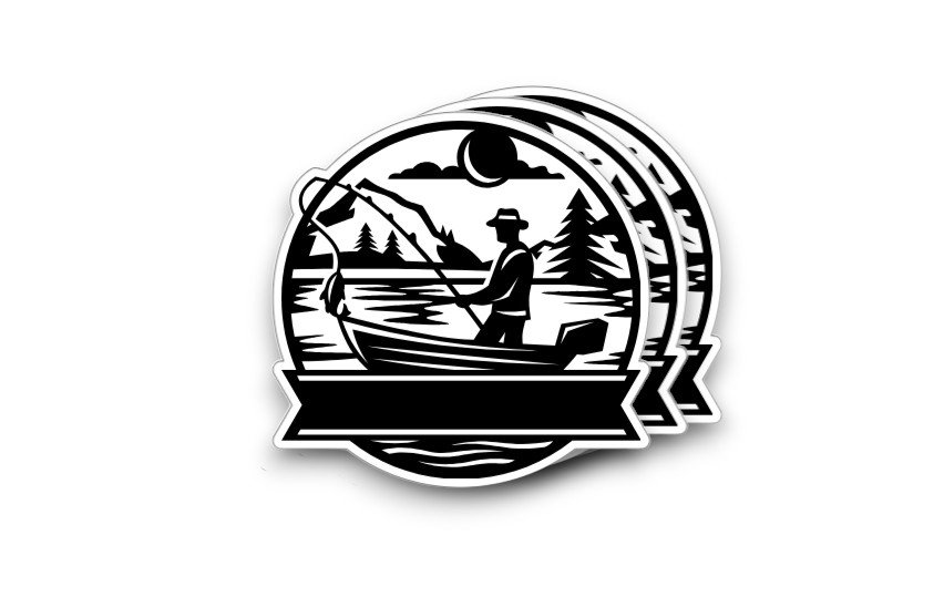 Fishing sticker