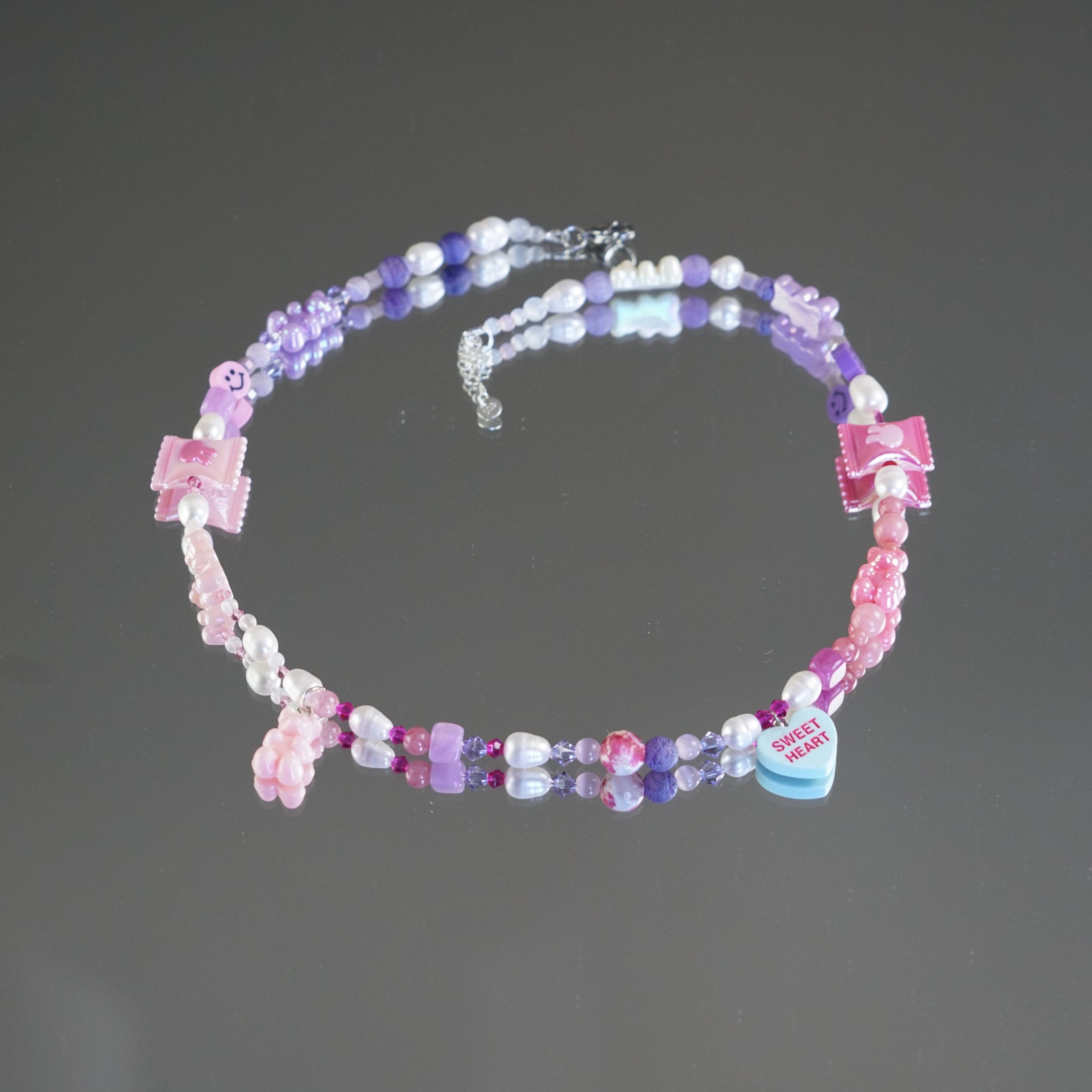 Candy pink & purple necklaces