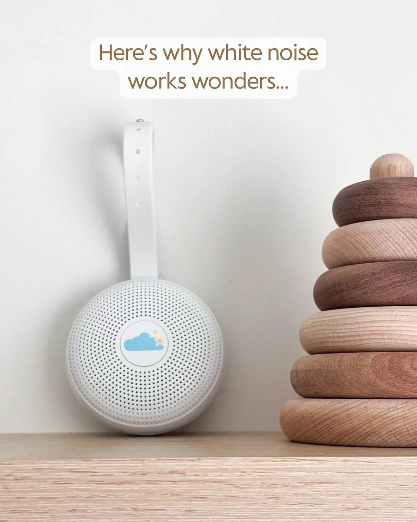 Consistent, steady white noise helps your little one stay settled. 💤

It creates a familiar, womb-like environment that drowns out household noises and signals to your baby that it&rsquo;s time for sleep. This predictability can make it easier for b