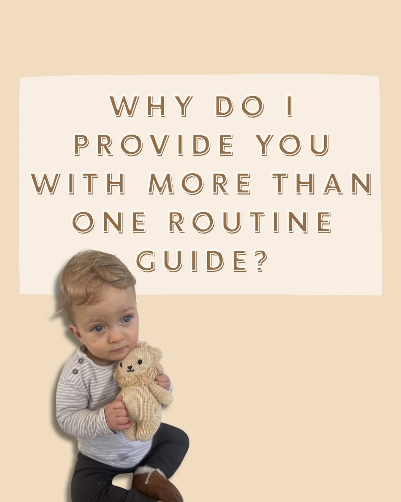 Every baby, family, household, and commitments for both you and your child look different. 📋

Life is busy and sure we want to be consistent with our routine as that provides predictability and comfort for children, knowing what comes next in their 