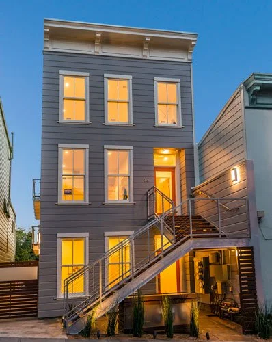 16 powers front view at night