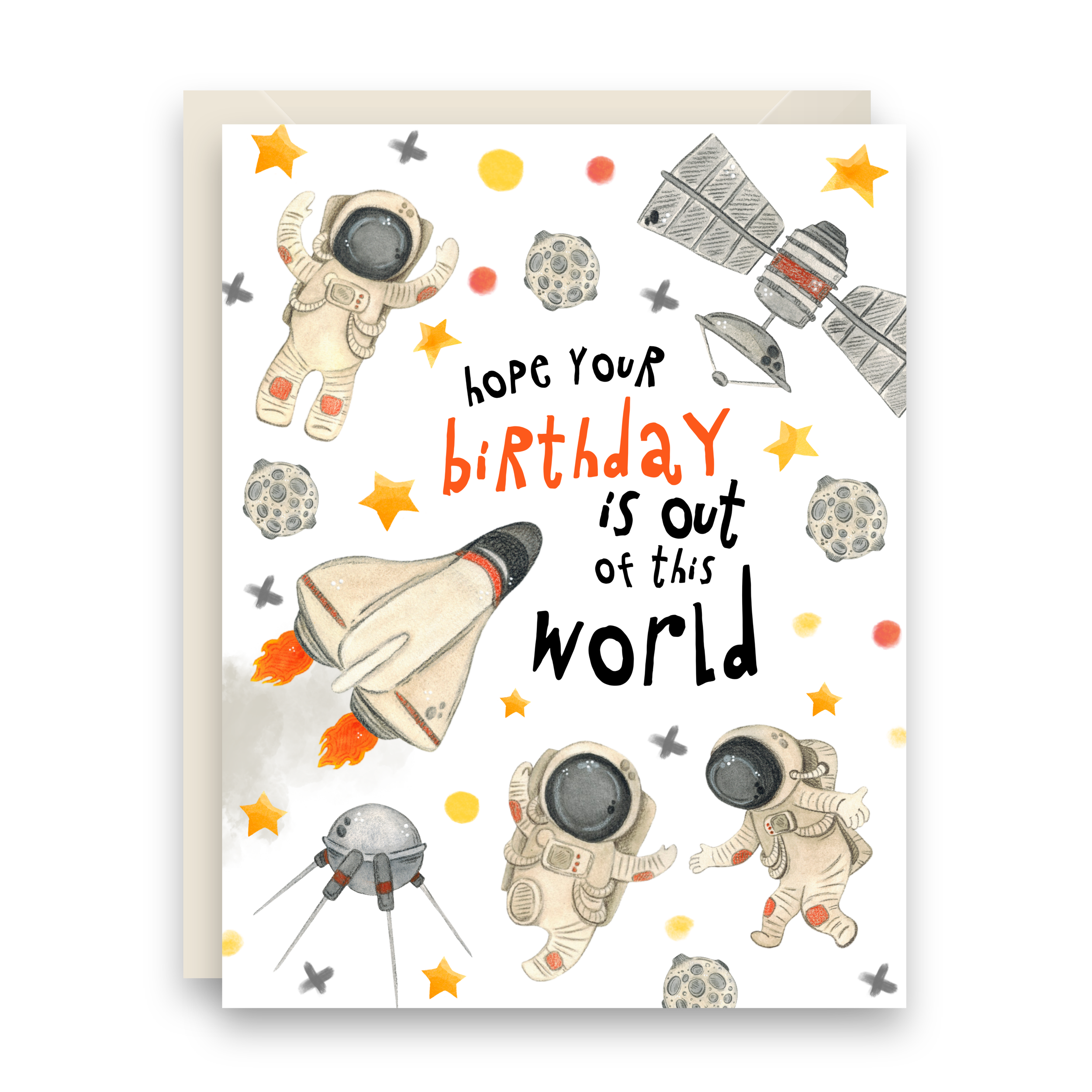 Outer Space Birthday - White