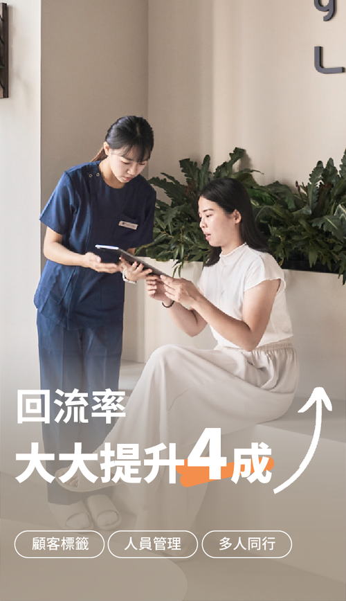 客立樂顧客標籤與自動訊息功能示意圖，協助店家提升顧客回流率