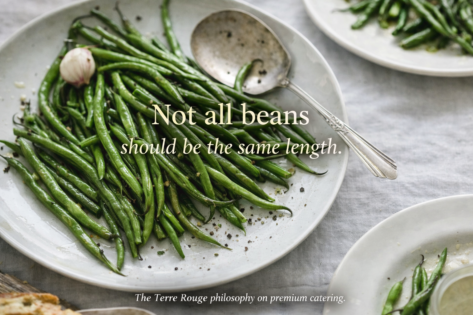 Why we don’t line our beans up in military formation.