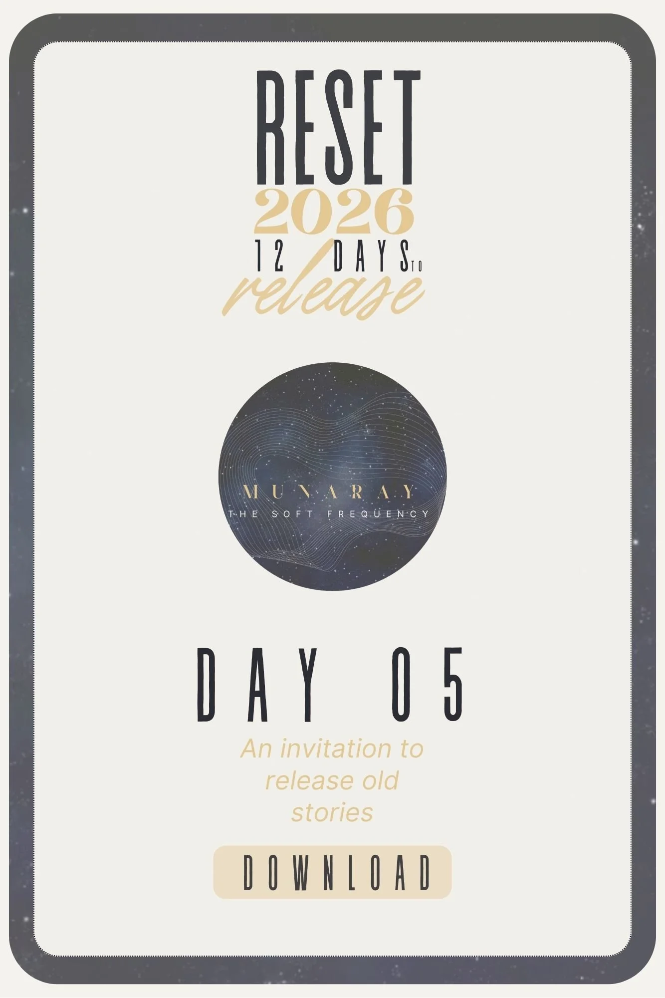 day five of 12 day challenge to reset 2025