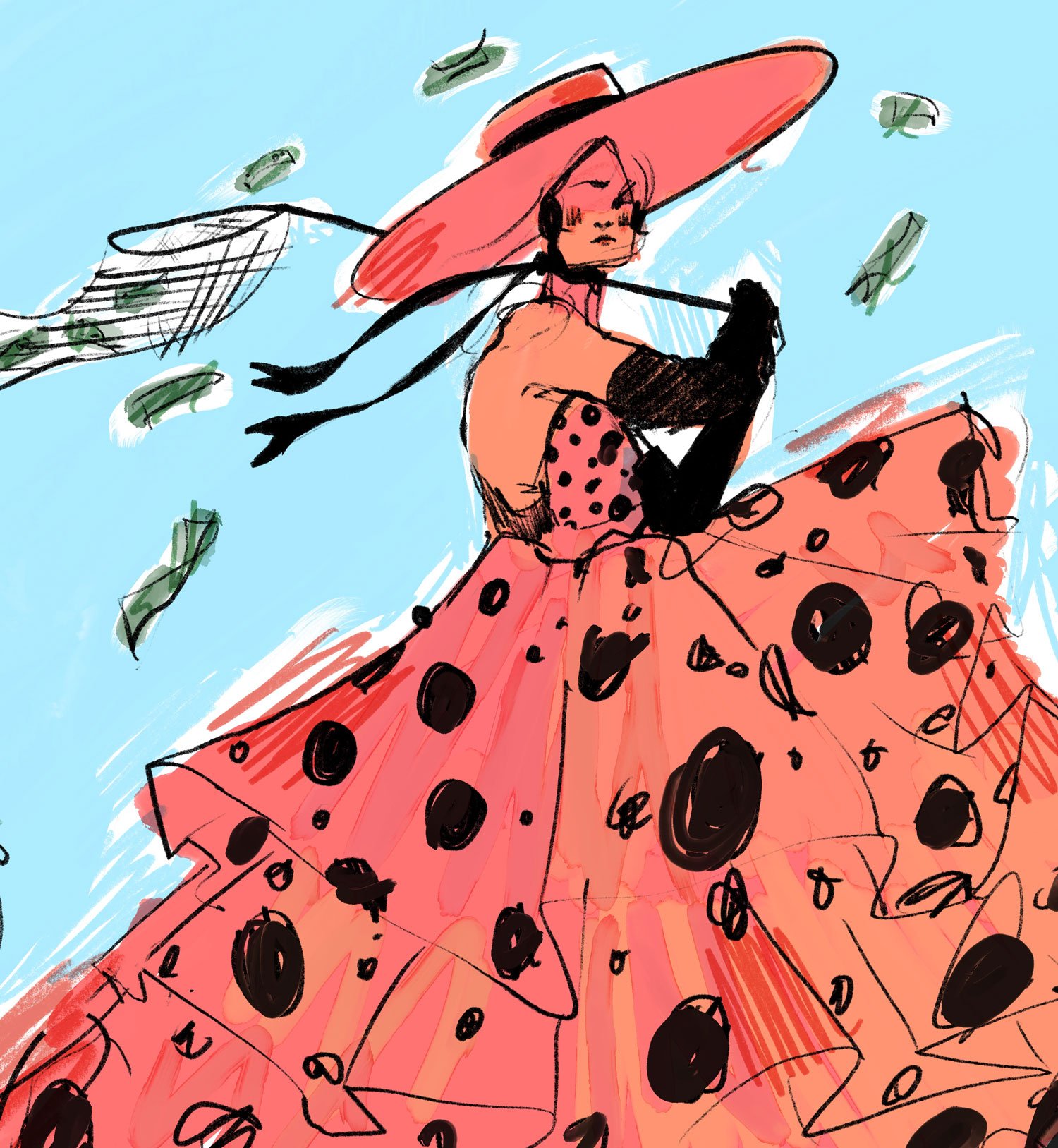 How Much I Earned In My First Year As A Full-Time Fashion Illustrator