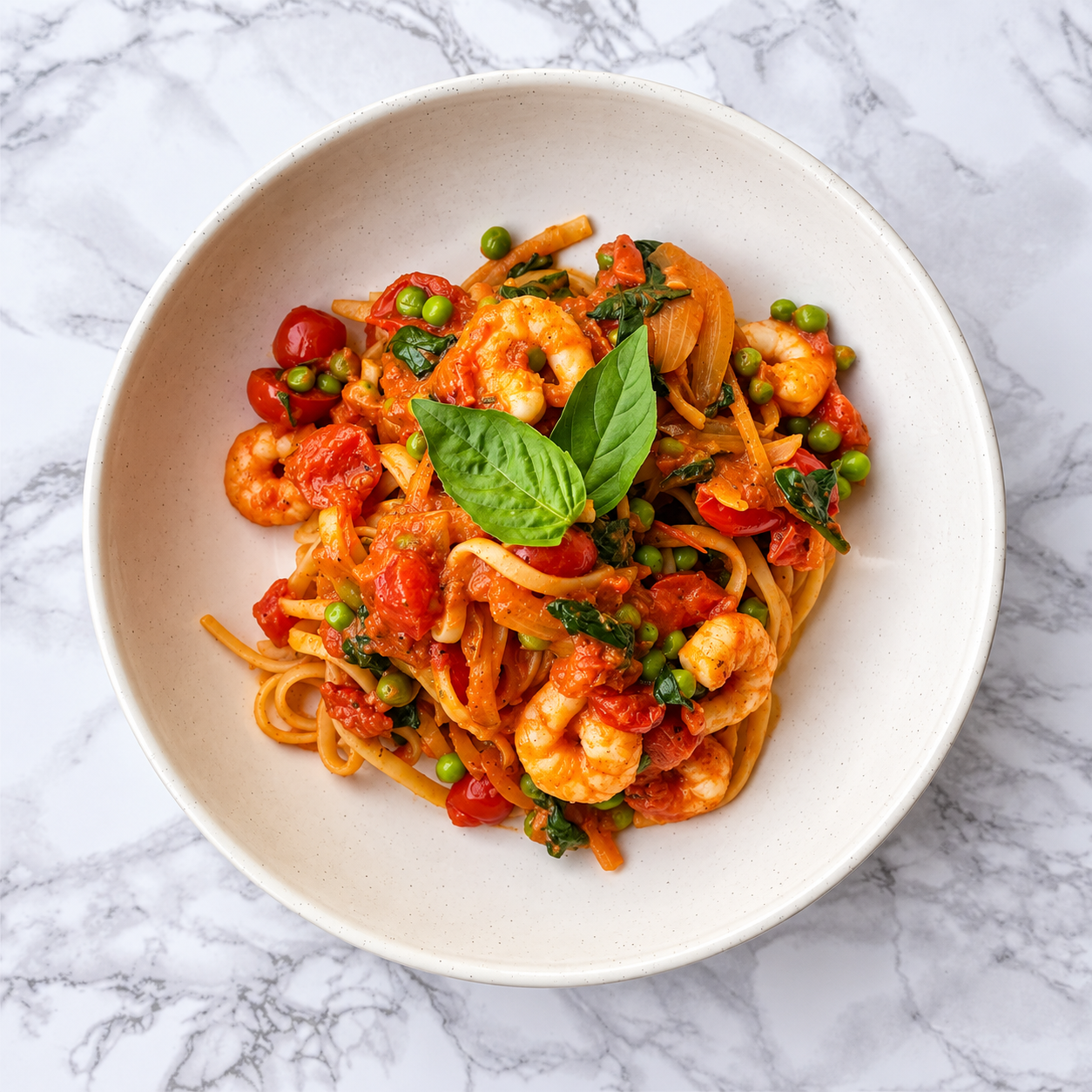 Prawn & Tomato Linguine