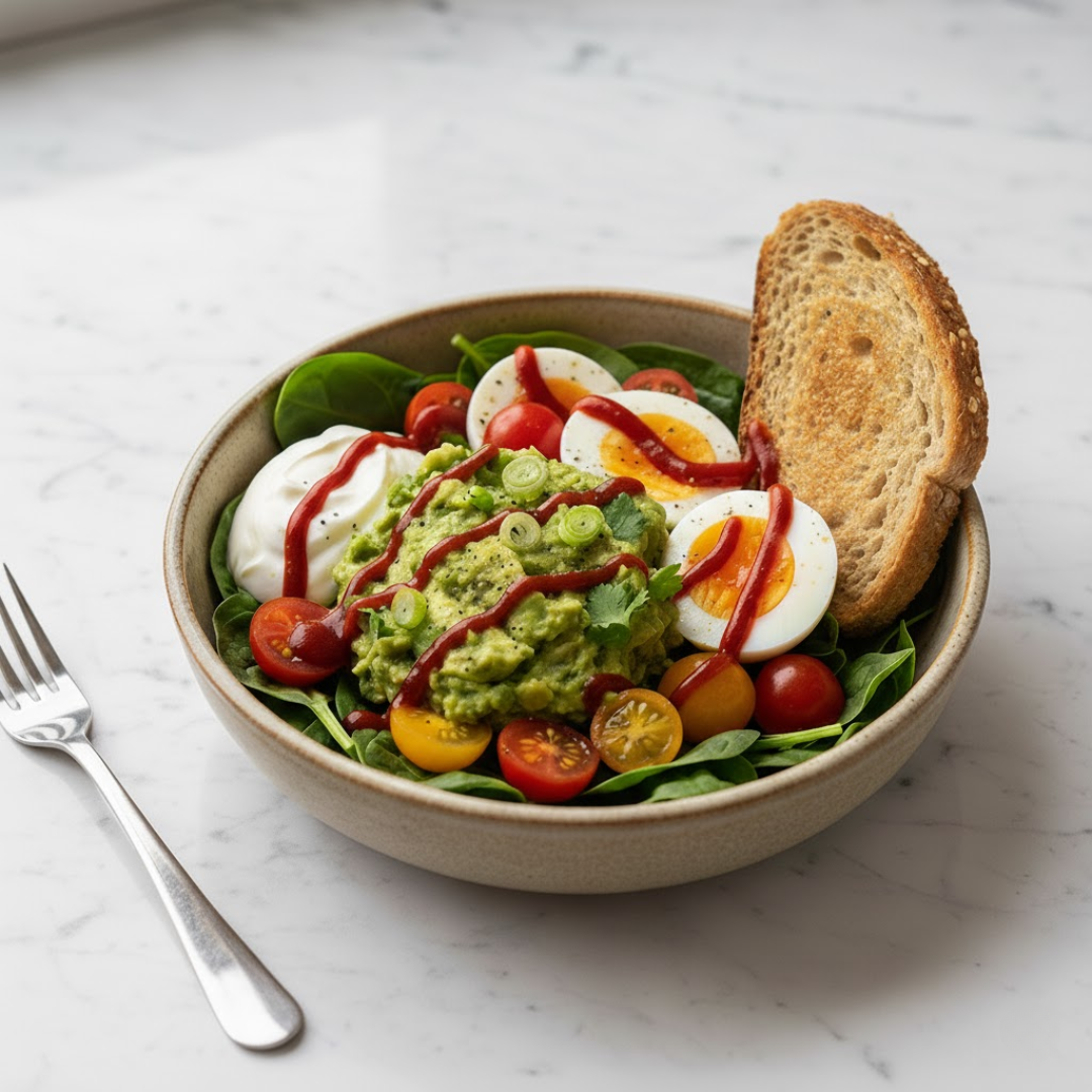 Guacamole + Egg Breakfast Bowl