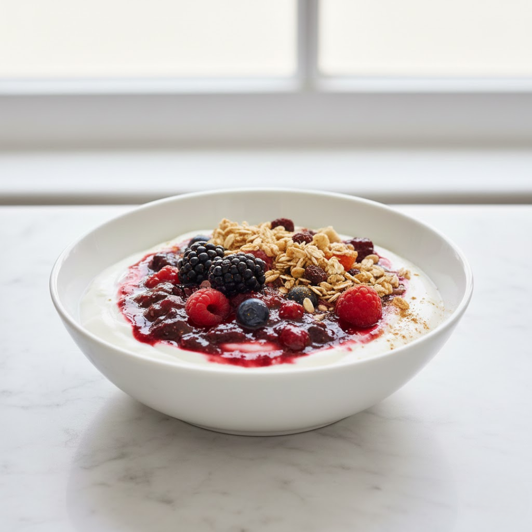 Festive Berry Yoghurt Bowl