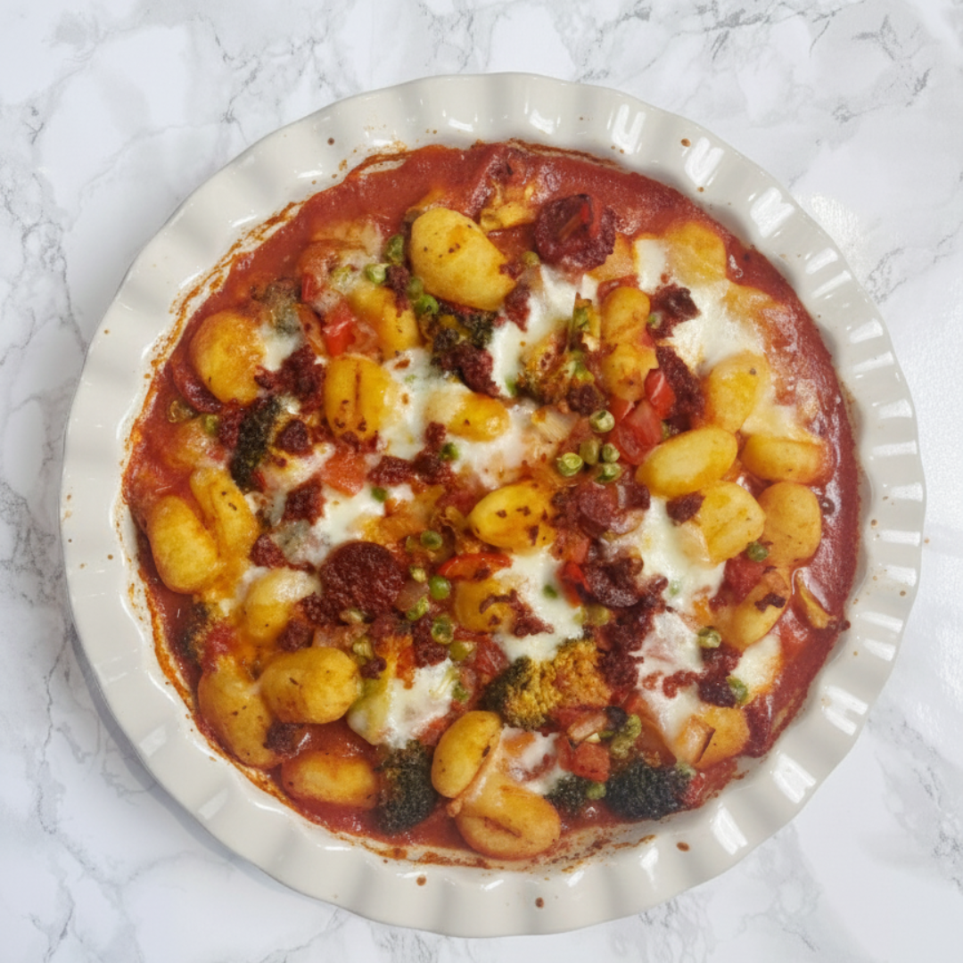 Chorizo + Mozzarella Gnocchi Bake (HC) 