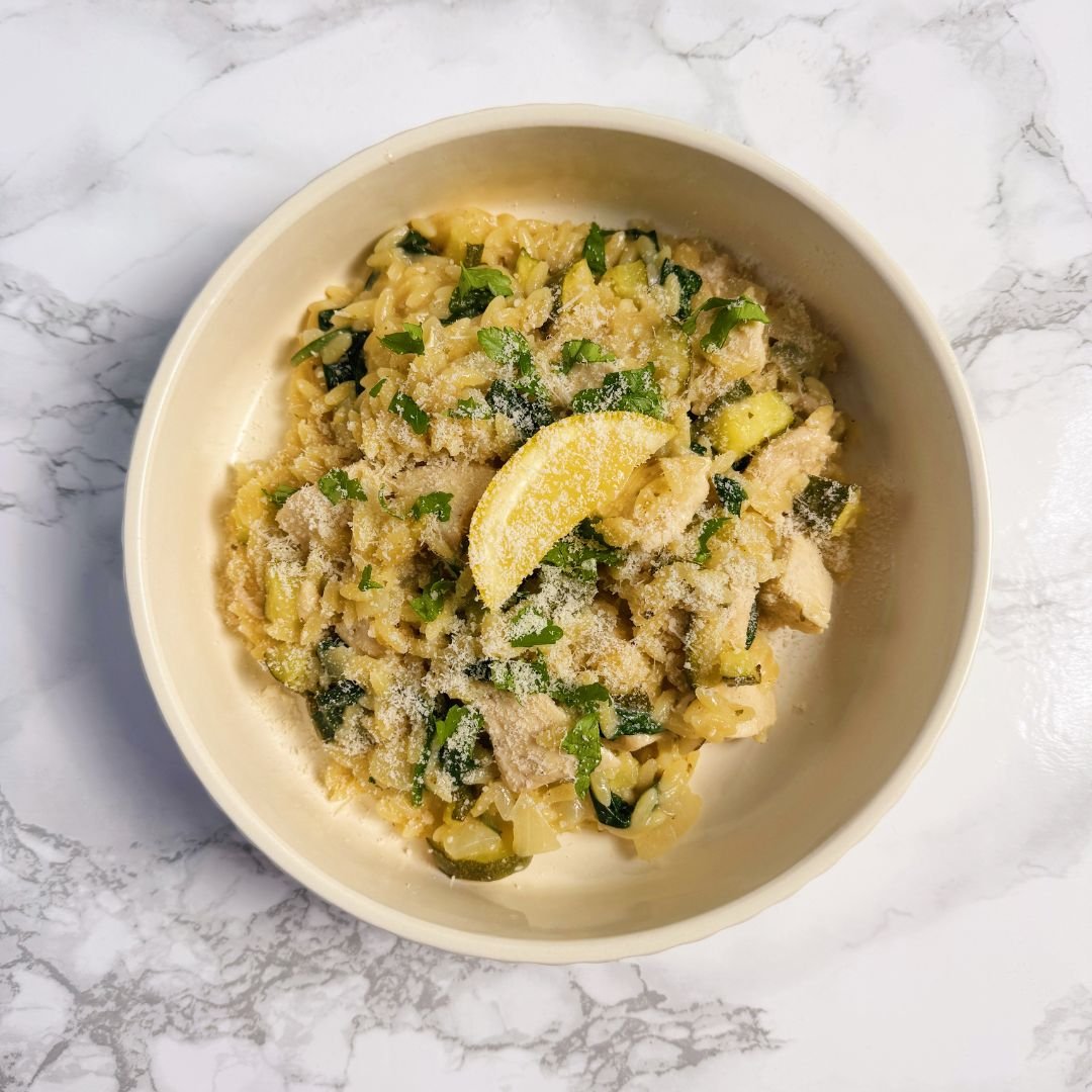 One Pan Lemon Chicken Parmesan Orzo (HC) 