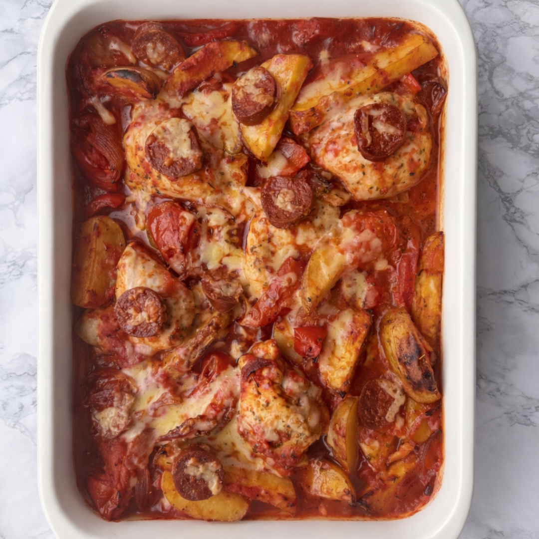 Chicken and Chorizo Traybake (HC)
