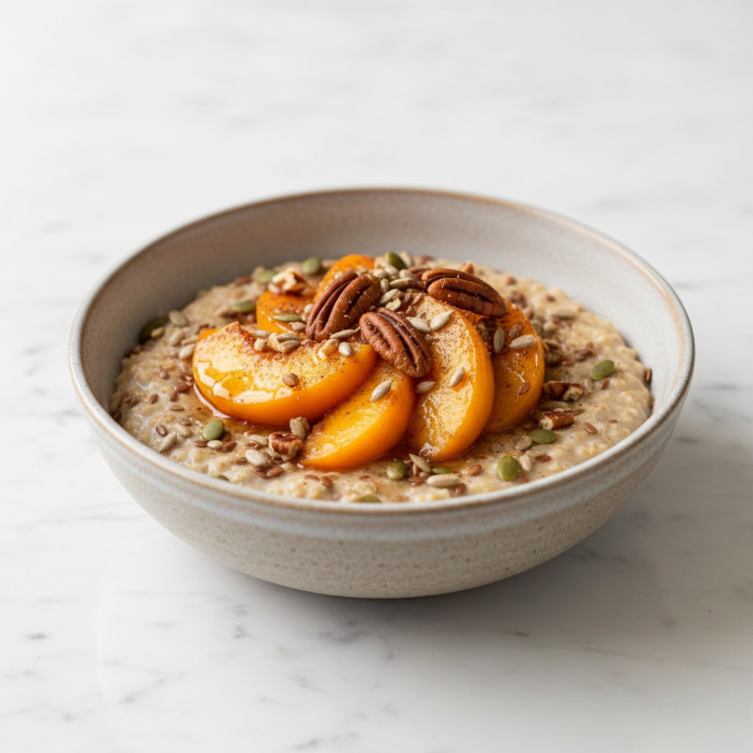 Nectarine &amp; Pecan Porridge