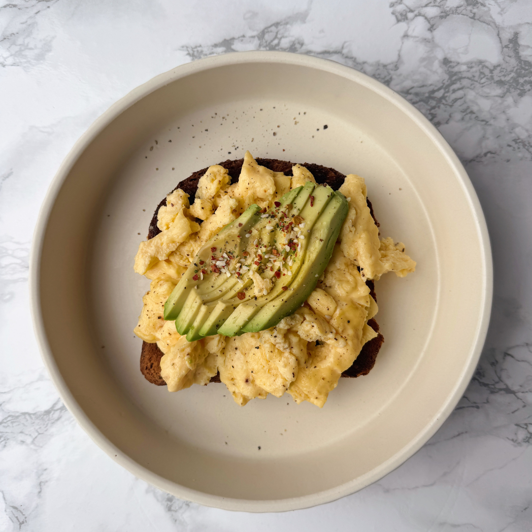 Avocado + Scrambled Egg on Toast
