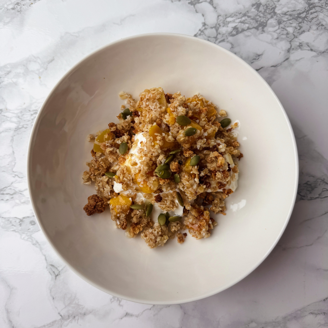 Mango and Coconut Crumble