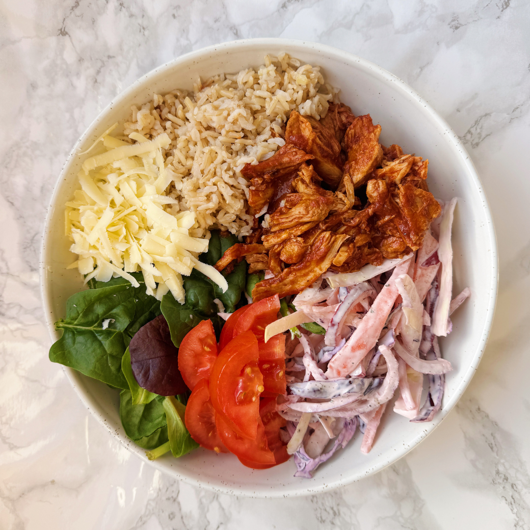 Slow Cooker BBQ Pulled Pork Bowls (HC)