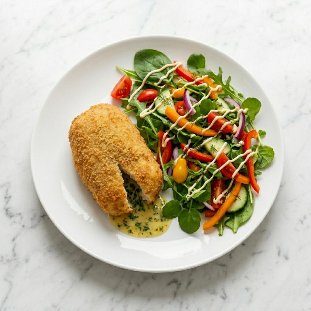 Chicken Kiev + Salad (HC)