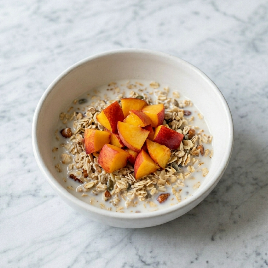 Muesli with Peaches