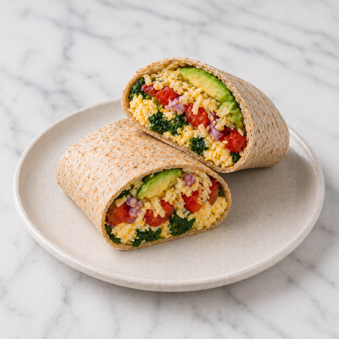 Scrambled Egg Breakfast Burrito