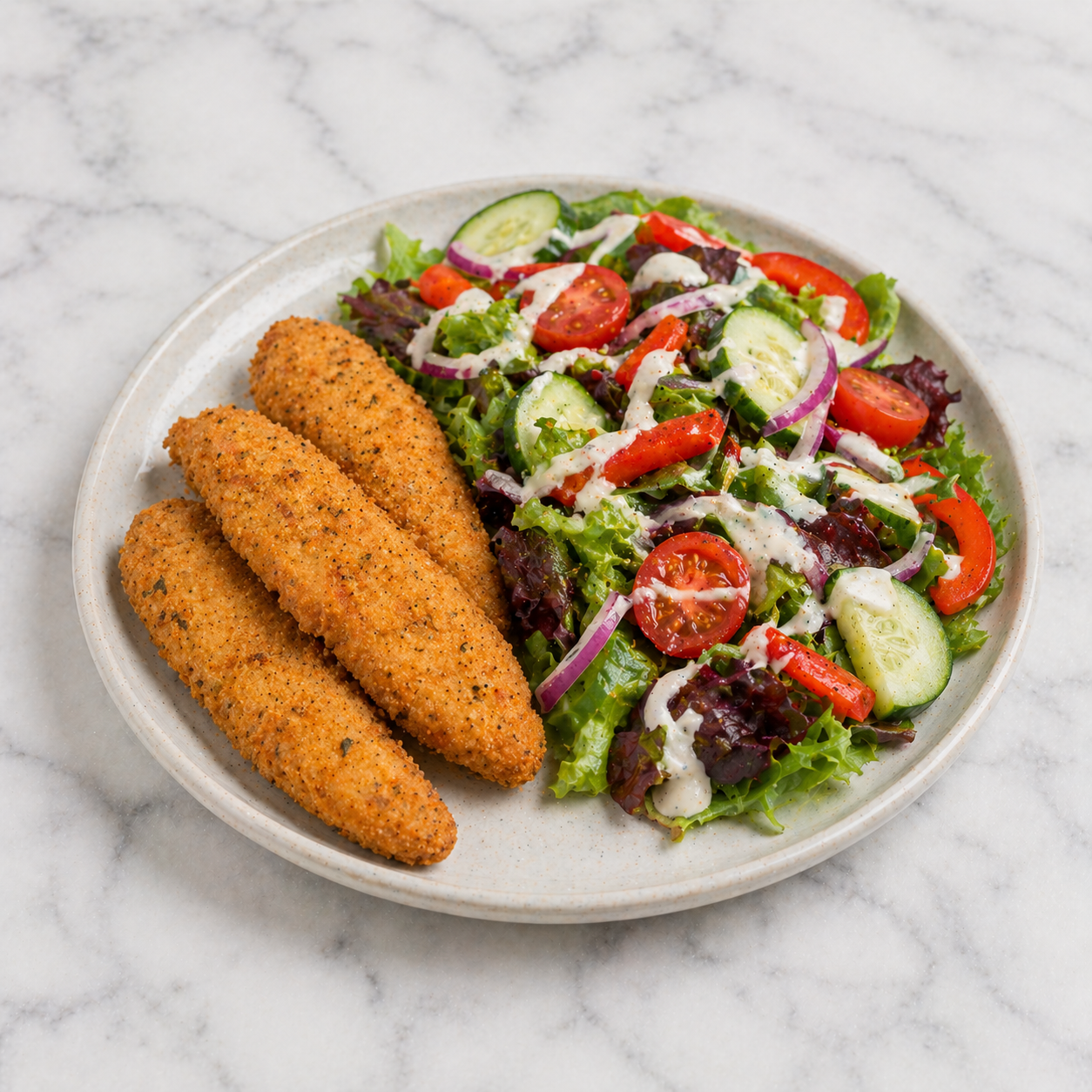 Chicken Goujons + Salad (HC)