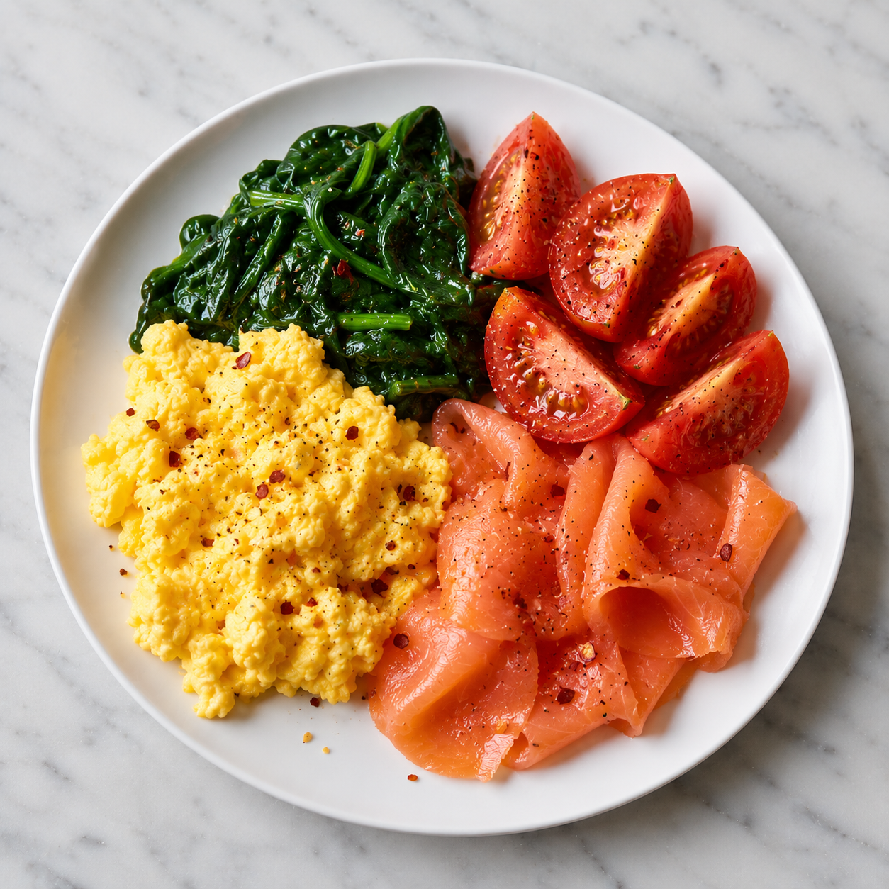 Smoked Salmon + Scrambled Egg Plate