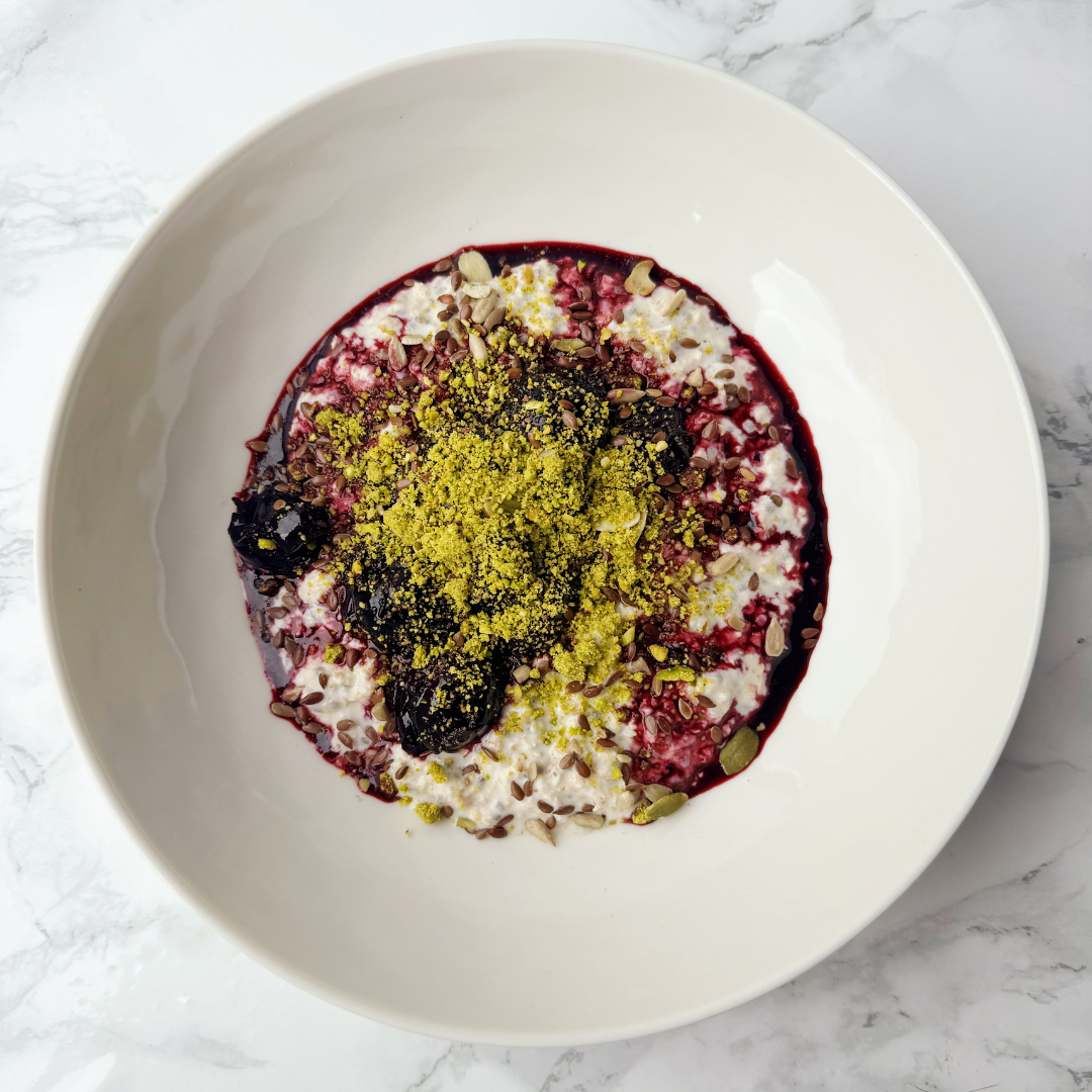 Cherry + Pistachio Overnight Oats