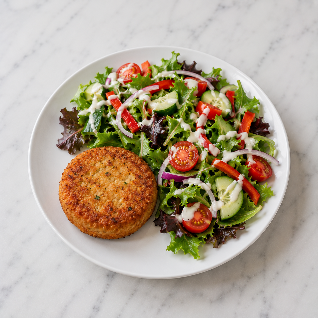 Fish Cake + Salad (HC)
