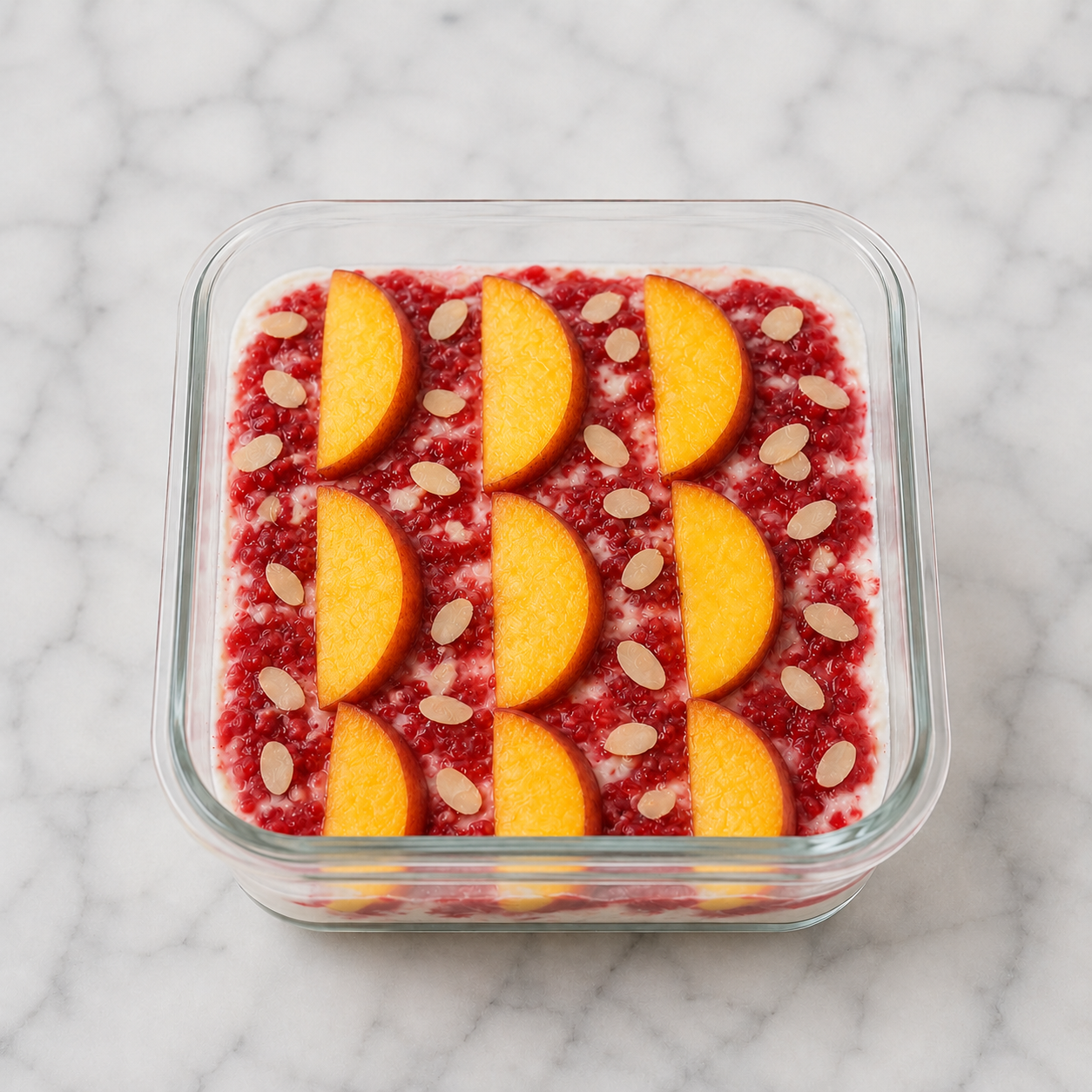 Peach Melba Cheesecake Overnight Weetabix