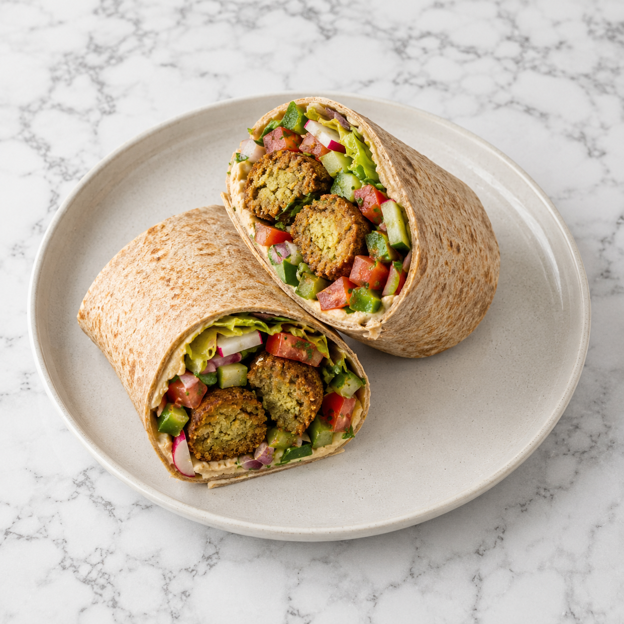 Falafel + Fattoush Wrap (HC)