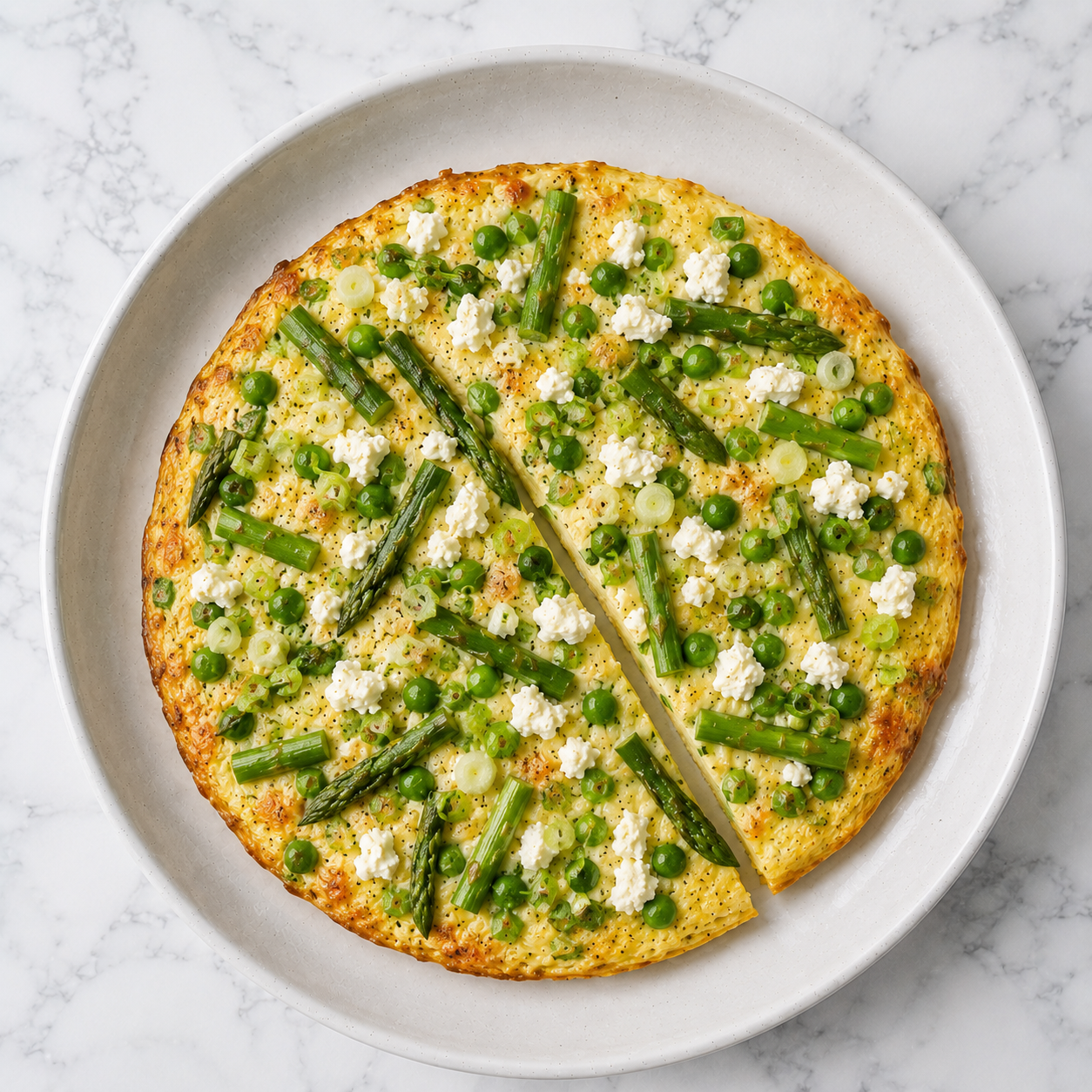 Asparagus + Feta Frittata