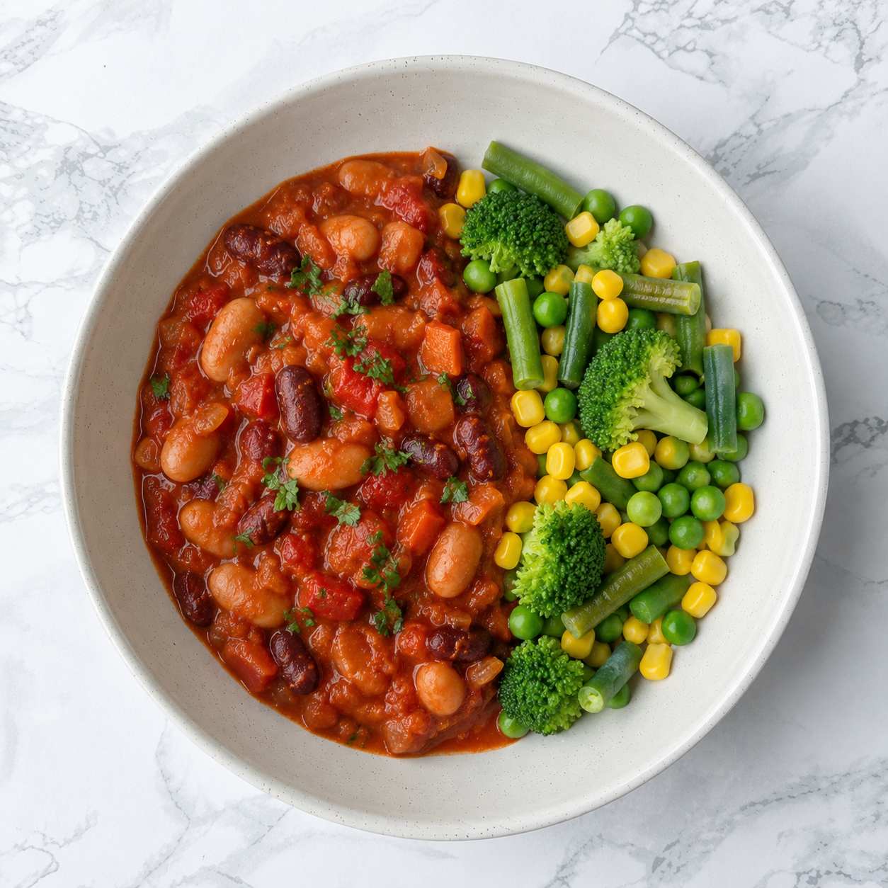 Bean Stew Ready Meal + Veggies (HC) 