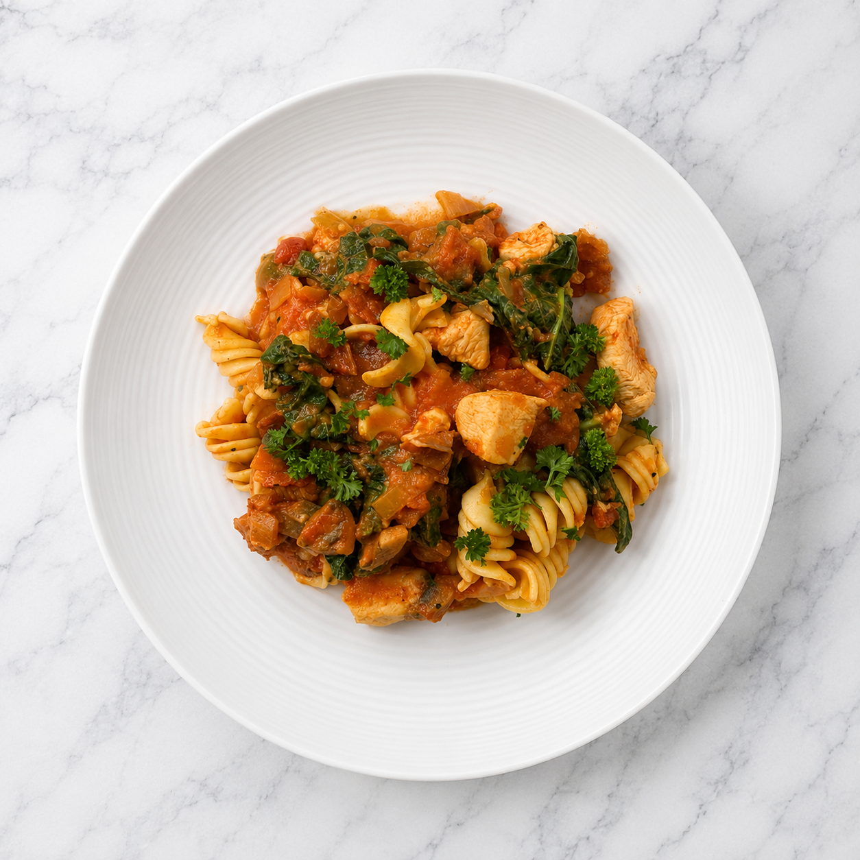 Creamy Chorizo + Chicken Pasta (HC)