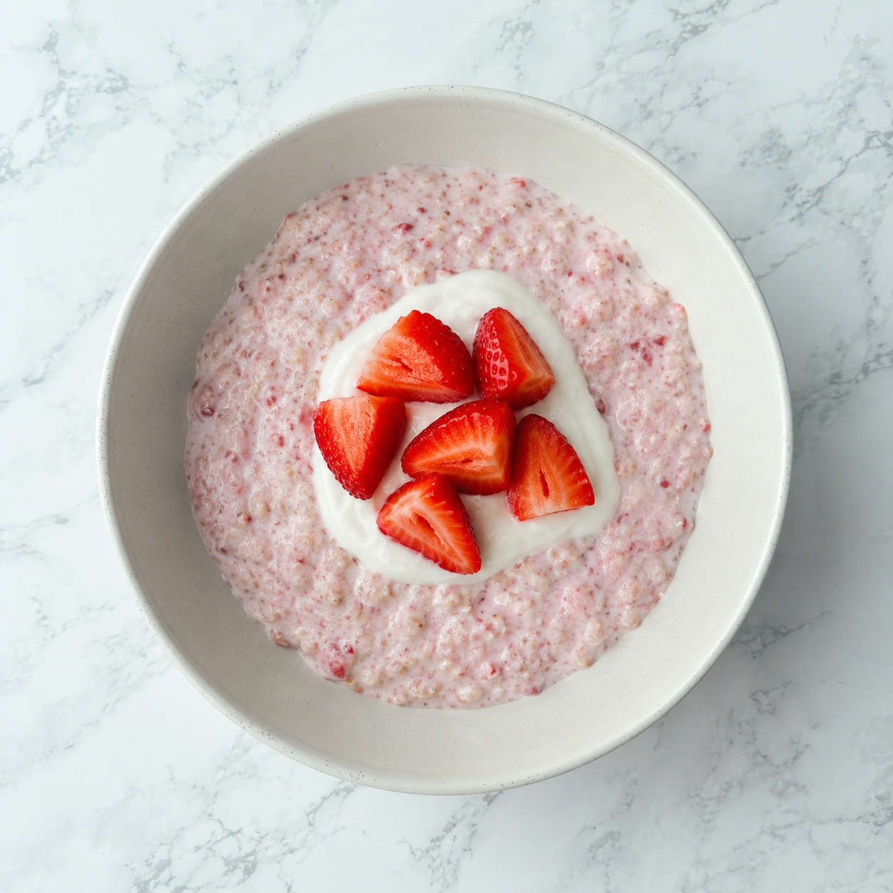 Strawberry Flaxseed Pudding