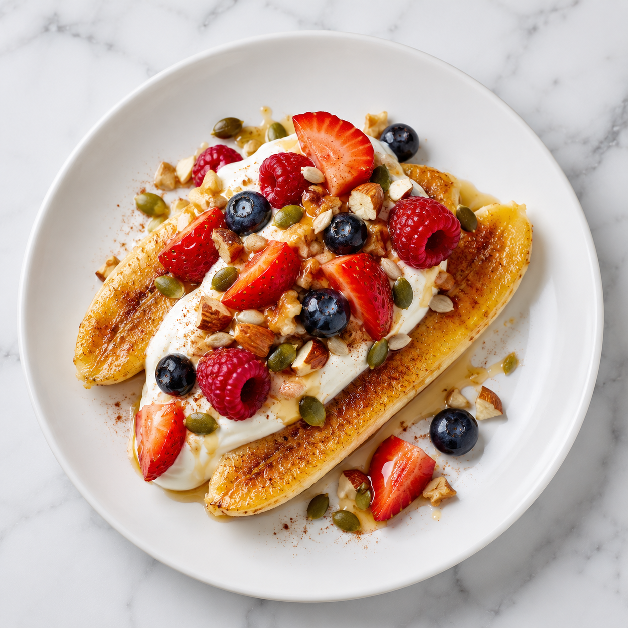 Warm Banana Split