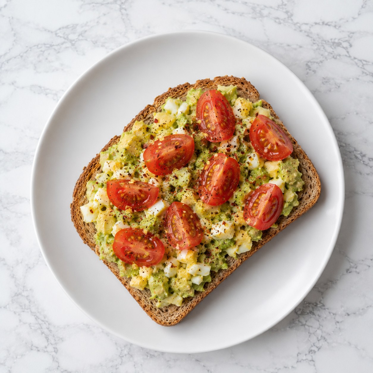 Smashed Avocado &amp; Egg on Toast