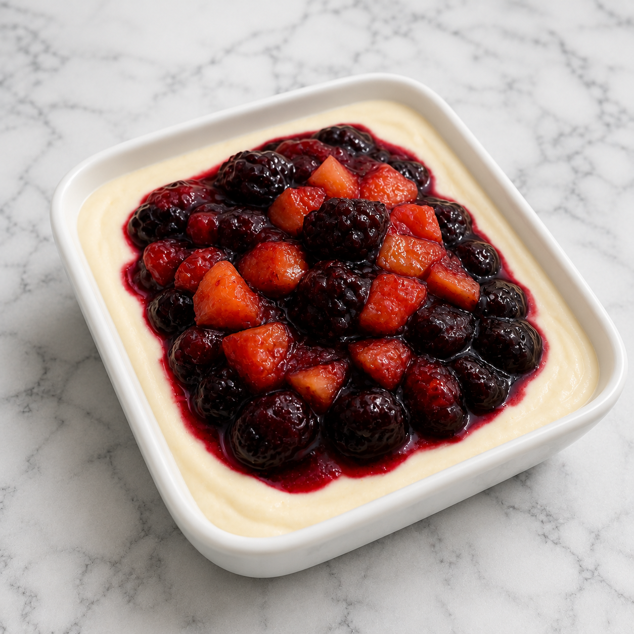 Winter Fruit Cheesecake Overnight Weetabix 