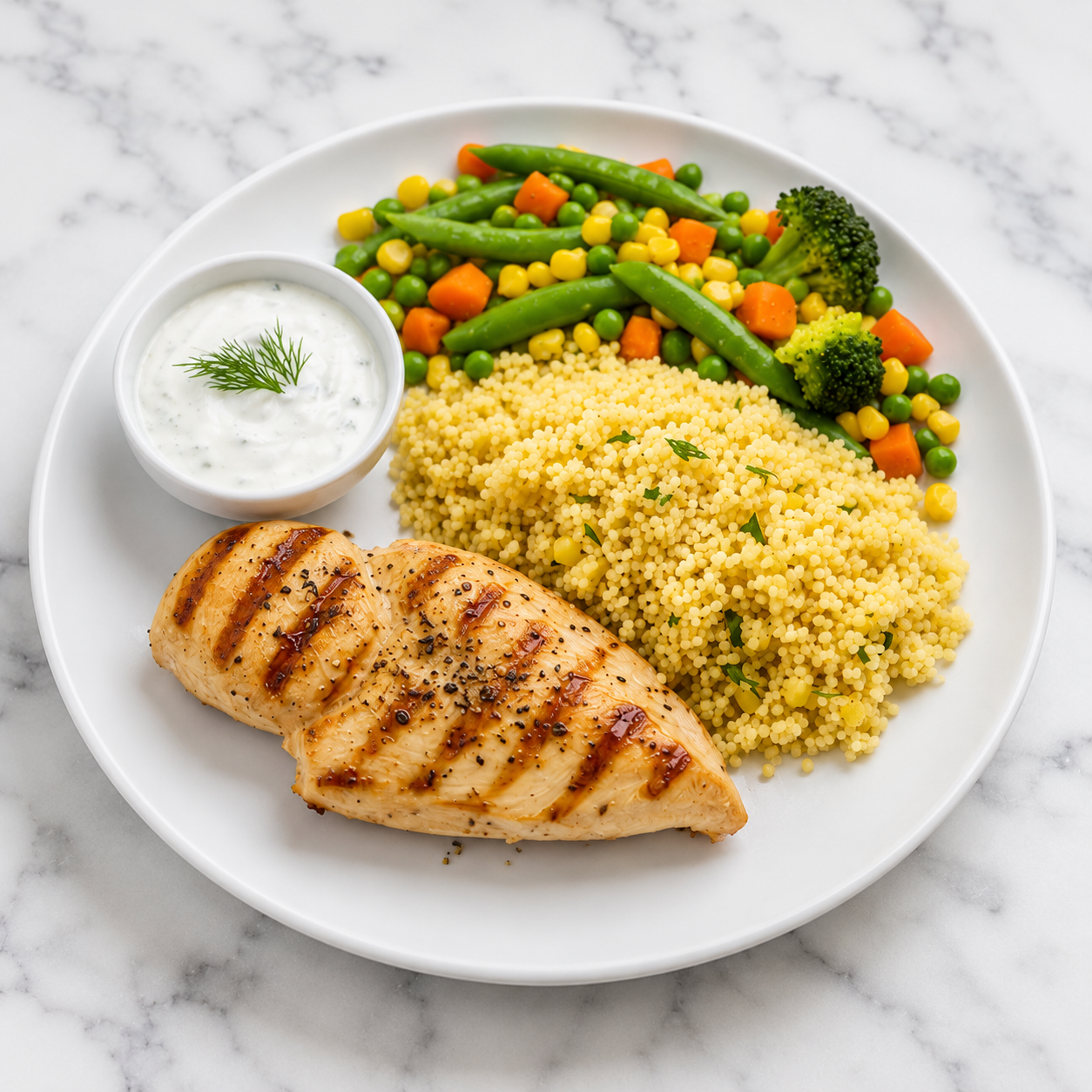 Chicken, Couscous + Veggies (HC) 