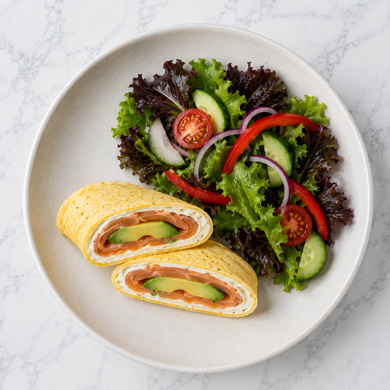Salmon &amp; Avocado Egg Rolls (LC)