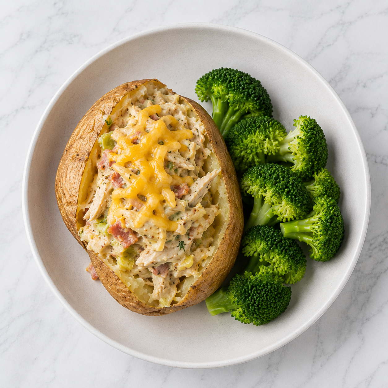 Creamy Chicken &amp; Leek Baked Potato (HC)