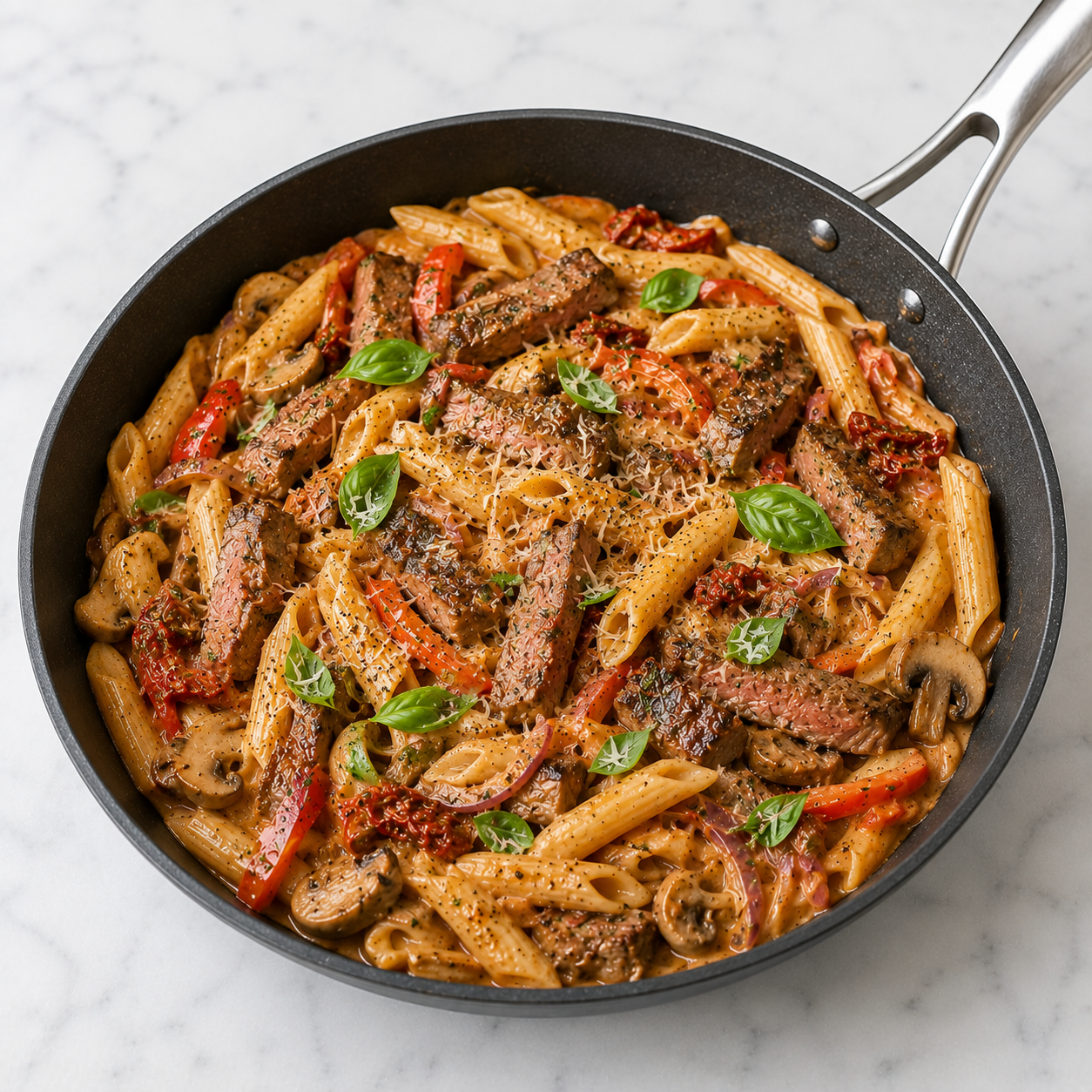 One Pan Marry Me Steak Pasta (HC) 