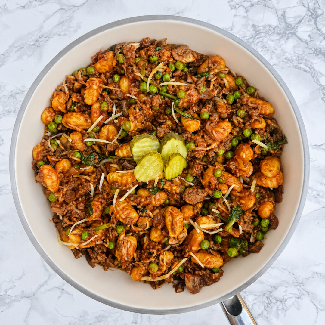 Cheeseburger Inspired Gnocchi&nbsp;&nbsp;(HC) 