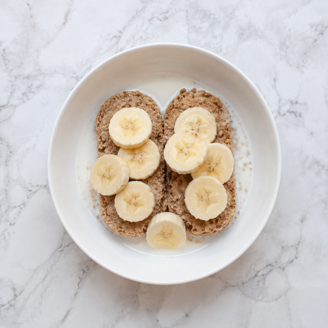 Weetabix and Banana