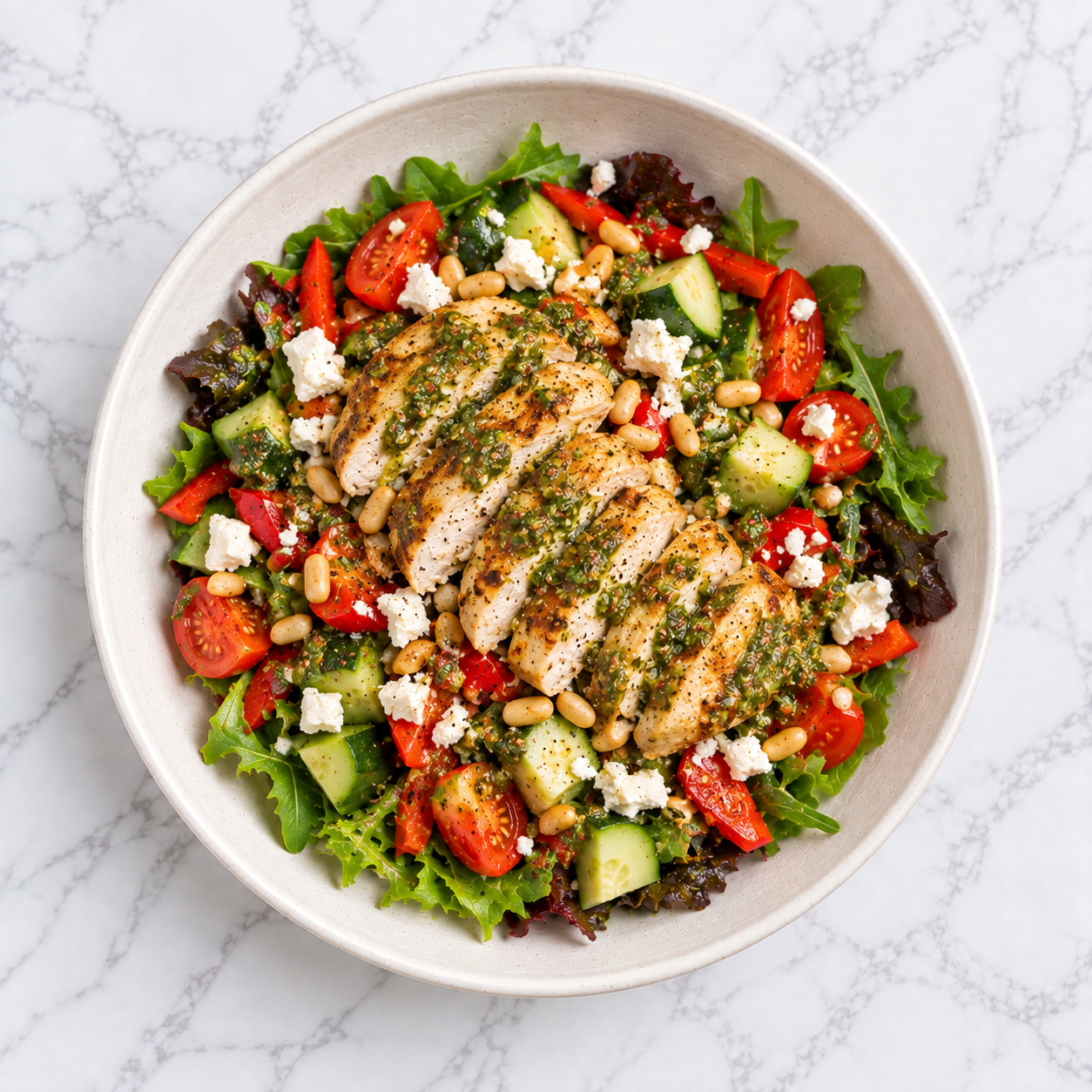 Chicken Pesto Salad (LC)