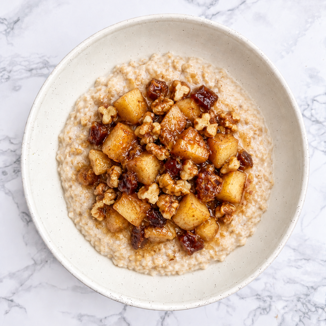 Sticky Apple + Date Porridge