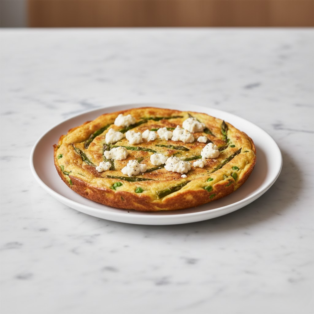 Asparagus + Feta Frittata